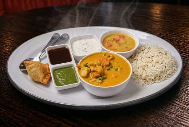 VEG KORMA LUNCH.