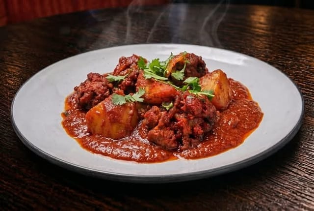 Lunch Chicken Vindaloo.